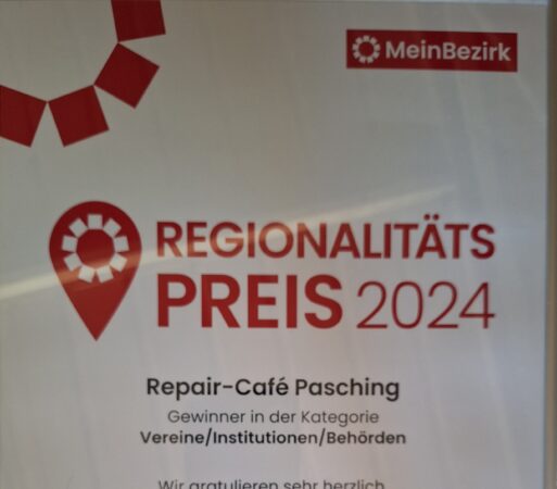 Regionalitätspreis für Paschinger Repair Cafe